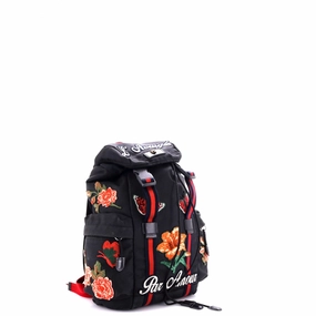 Techpack Backpack Embroidered Techno Canvas Small