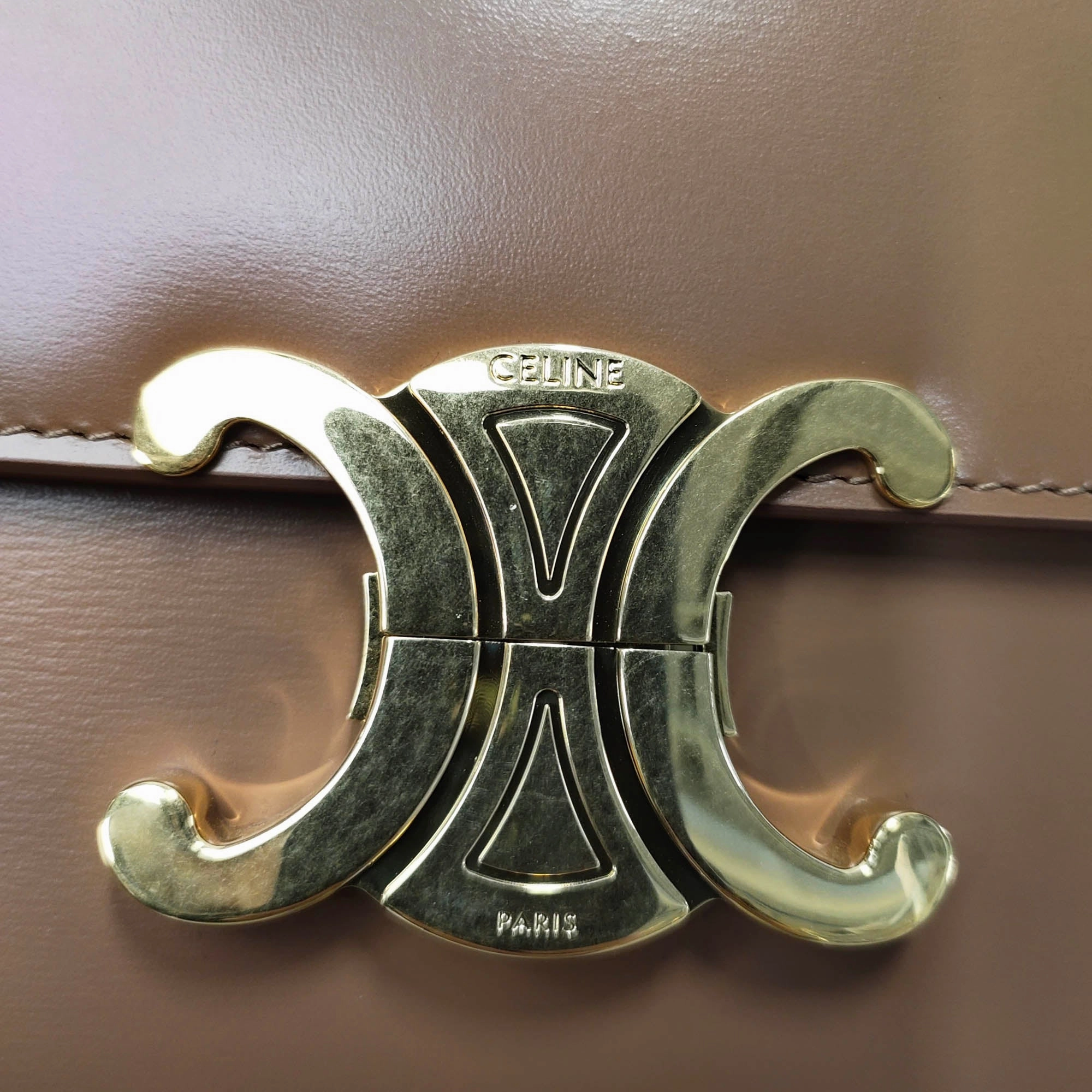 Teen Shiny Calfskin Triomphe Crossbody