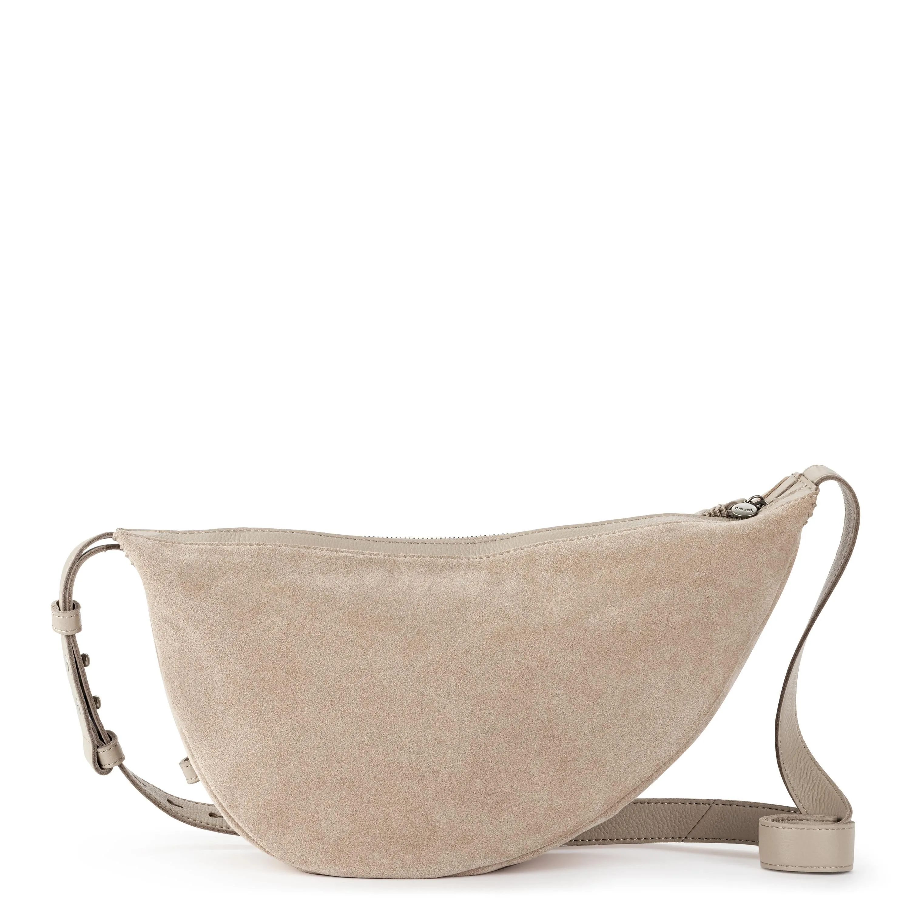 Tess Large Sling - Leather - Sand Suede Block