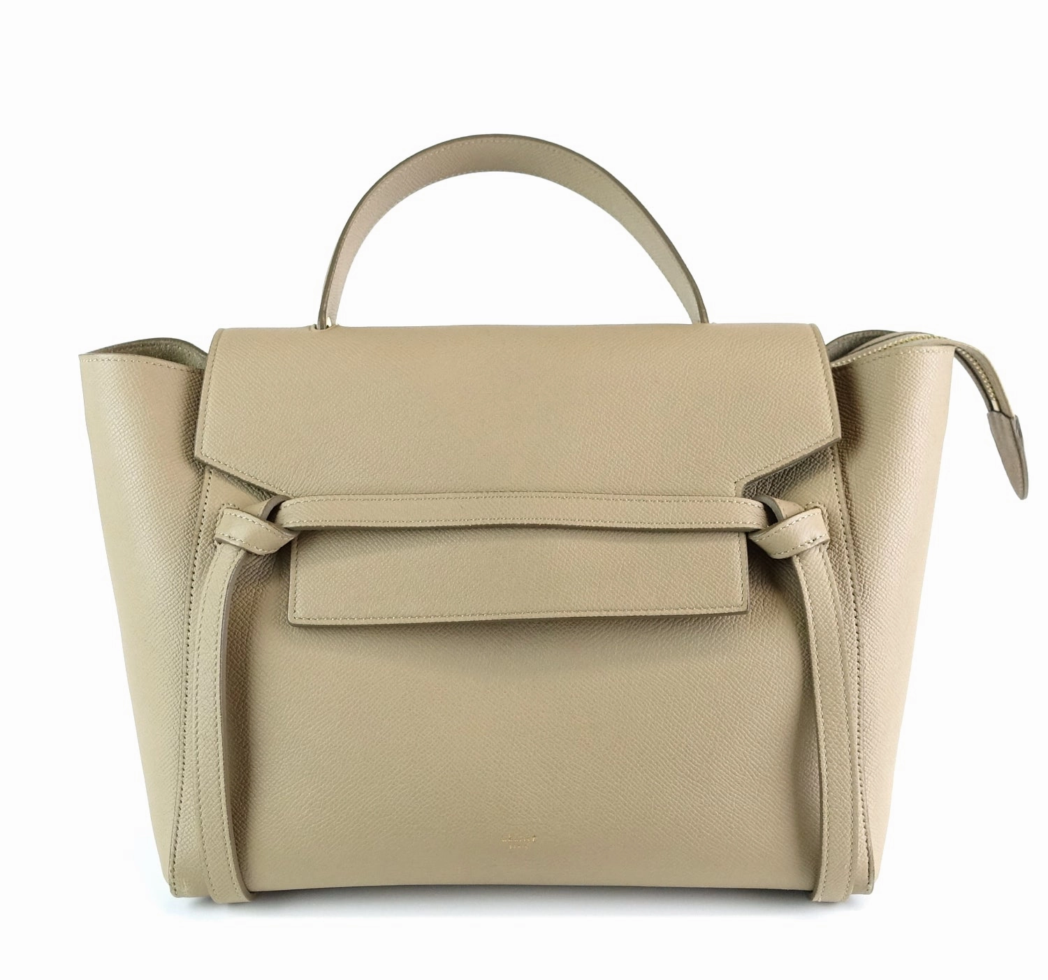 Textured Calf Leather Mini Belt Bag