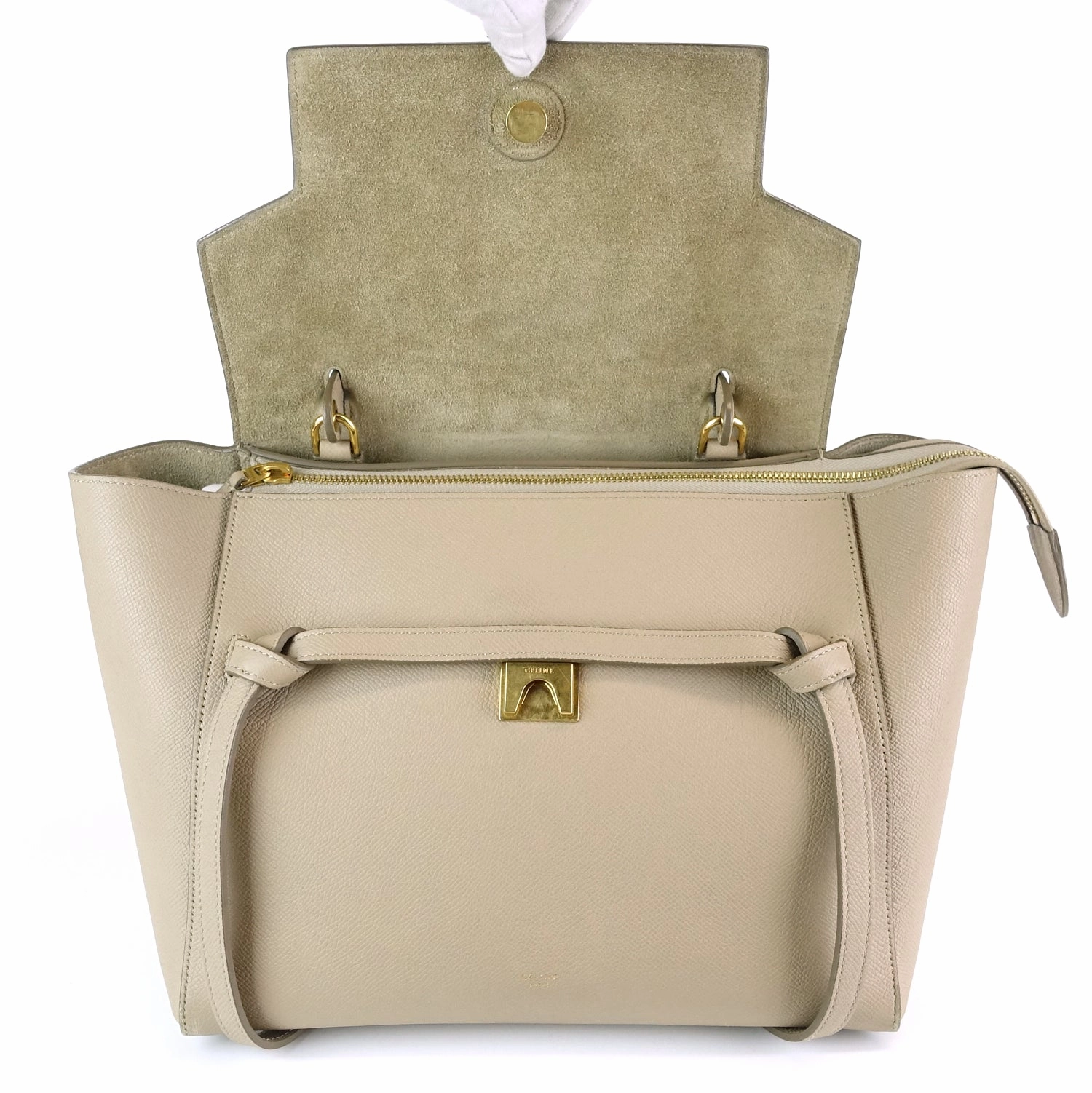 Textured Calf Leather Mini Belt Bag