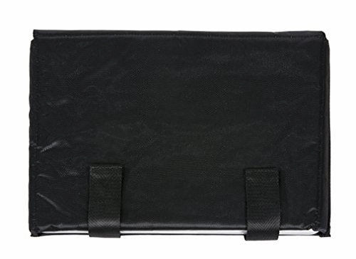 The Dallas Black & Grey Tooled Rolling iPad Tablet or Laptop Tote Carryall Bag (17"/17.3" inch)