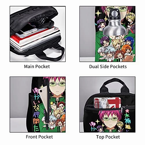 The Disastrous Life Of Saiki K Anime Backpacks, Travel Backpacks, Work Backpacks, Laptop Bags