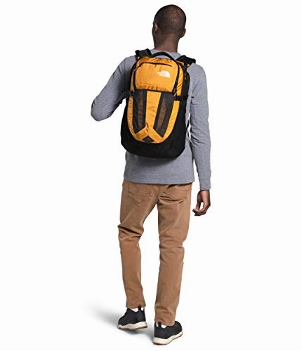 The North Face Recon Laptop Backpack, Summit Gold Ripstop/TNF Black, One Size