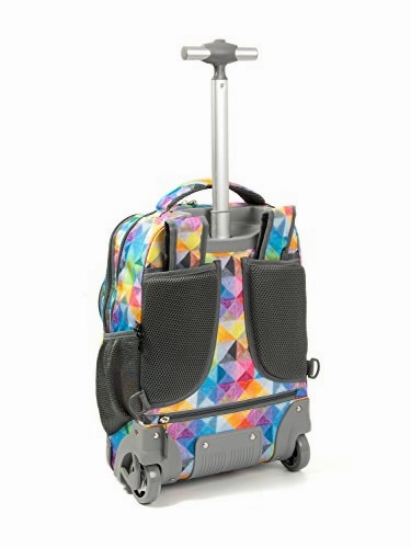 Tilami Rolling Backpack Armor Luggage School Travel Book Laptop 18 Inch Multifunction Wheeled