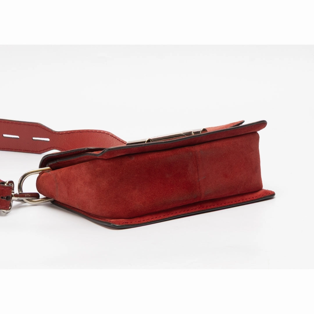 Tod's Suede Double T Crossbody Bag