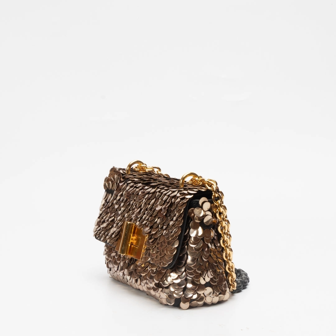 Tom Ford Sequin Chain-Link Shoulder Bag