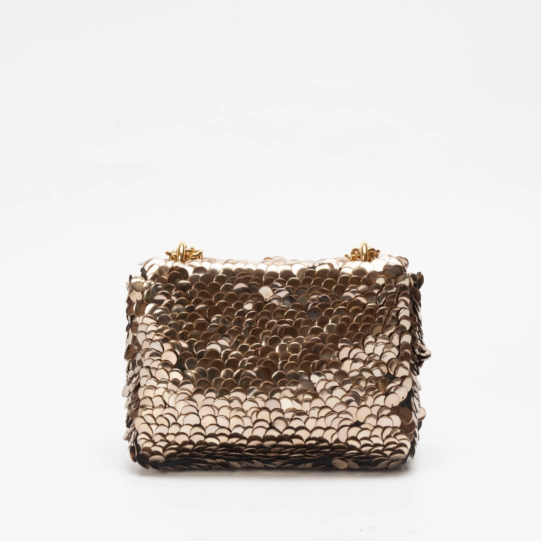 Tom Ford Sequin Chain-Link Shoulder Bag