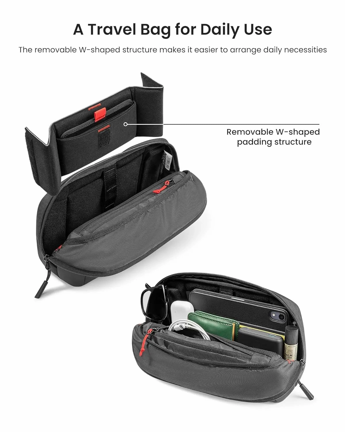 Tomtoc Arccos G42 NS Sling Bag - Black