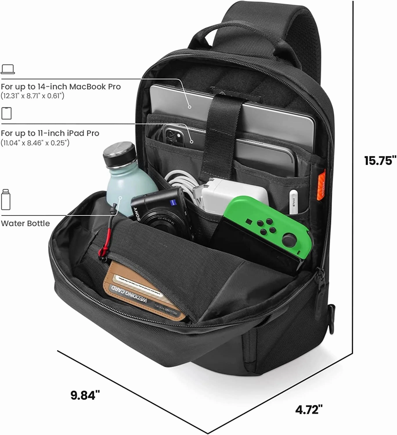 Tomtoc Explorer T24 Laptop Messenger Bag 14-inch
