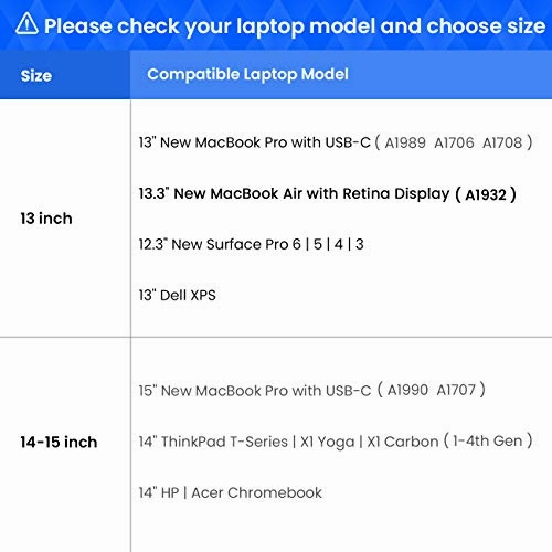 tomtoc Laptop Shoulder Bag for 2018 New MacBook Air - 13.3 Retina Display | 13 inch New MacBook