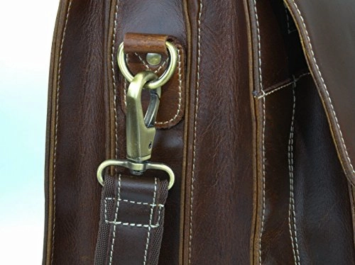 Top Quality Leather Business Briefcase / Messenger Bag / Vintage Full Grain Satchel / 15.6 Inch
