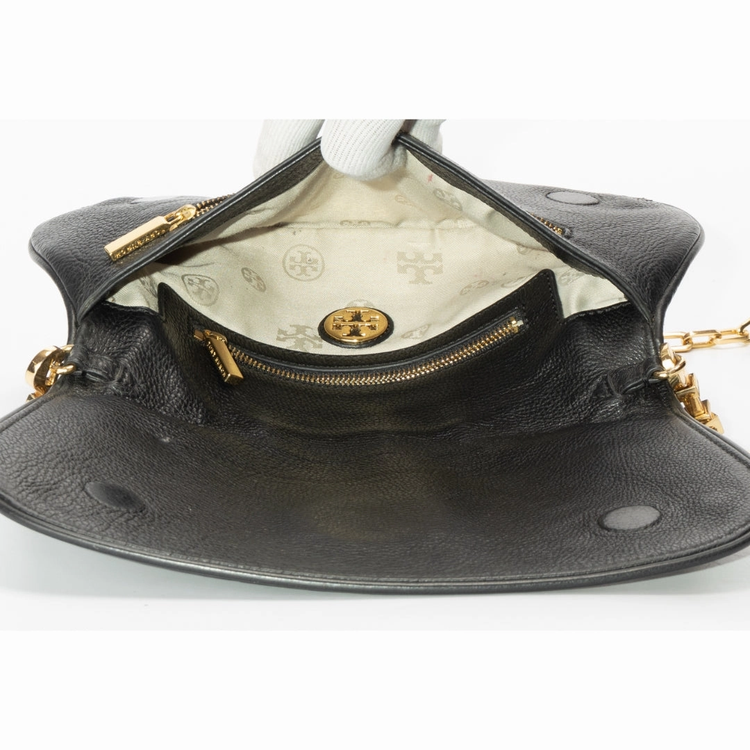 Tory Burch Black Leather Amanda Crossbody Bag