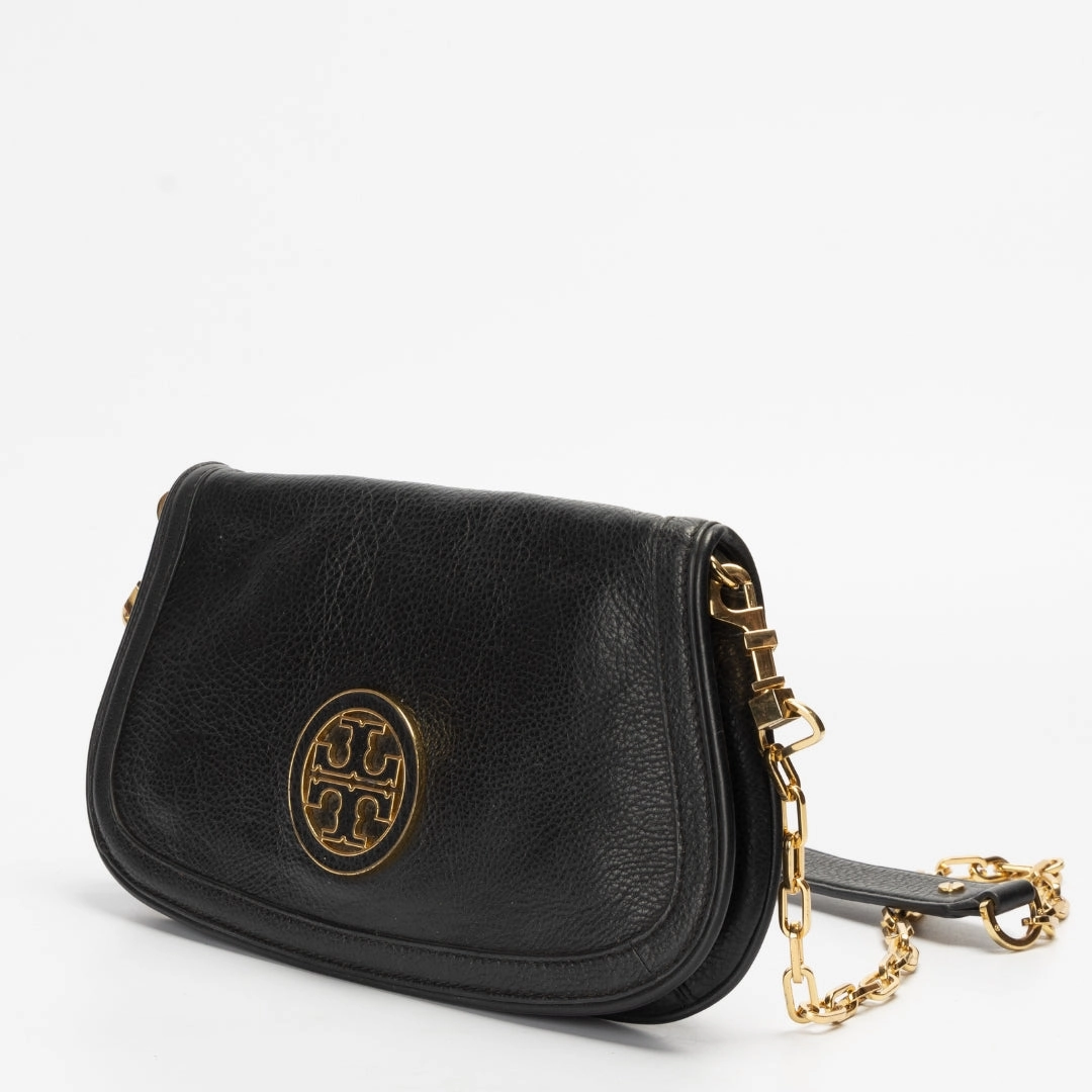 Tory Burch Black Leather Amanda Crossbody Bag