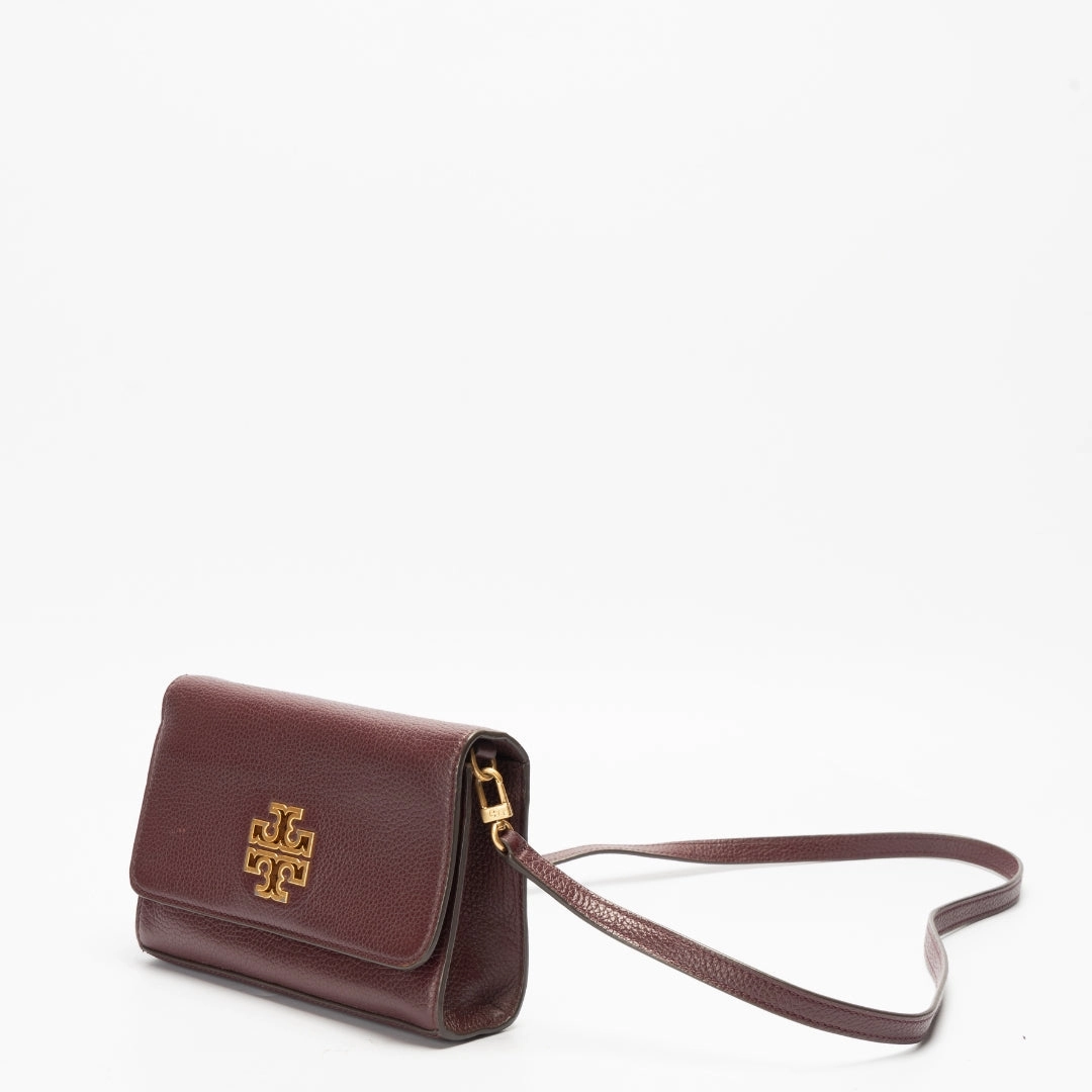 Tory Burch Britten Leather Crossbody Bag