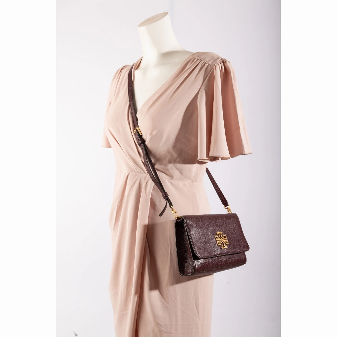 Tory Burch Britten Leather Crossbody Bag