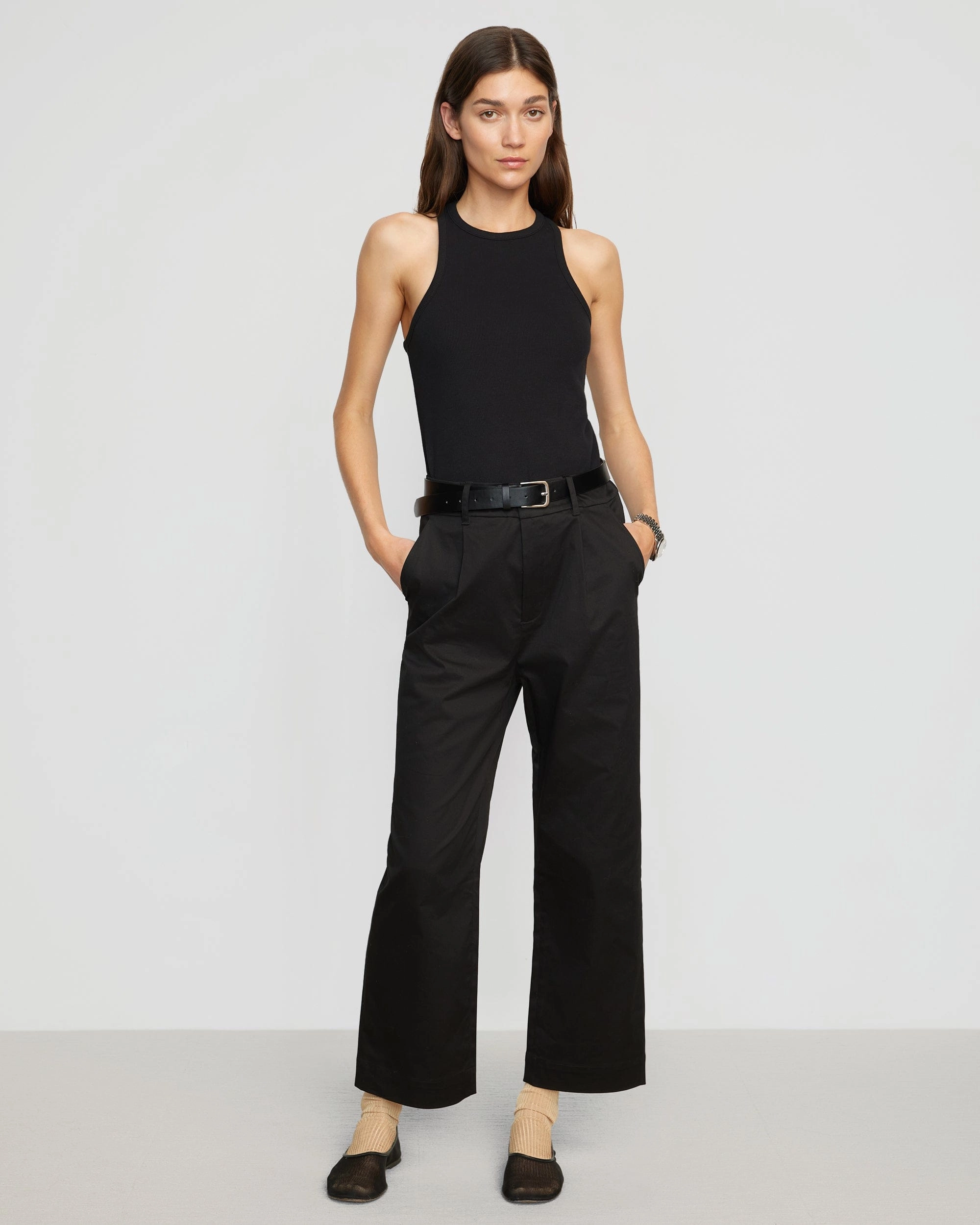 Tory Split-Back Ribbed Tank