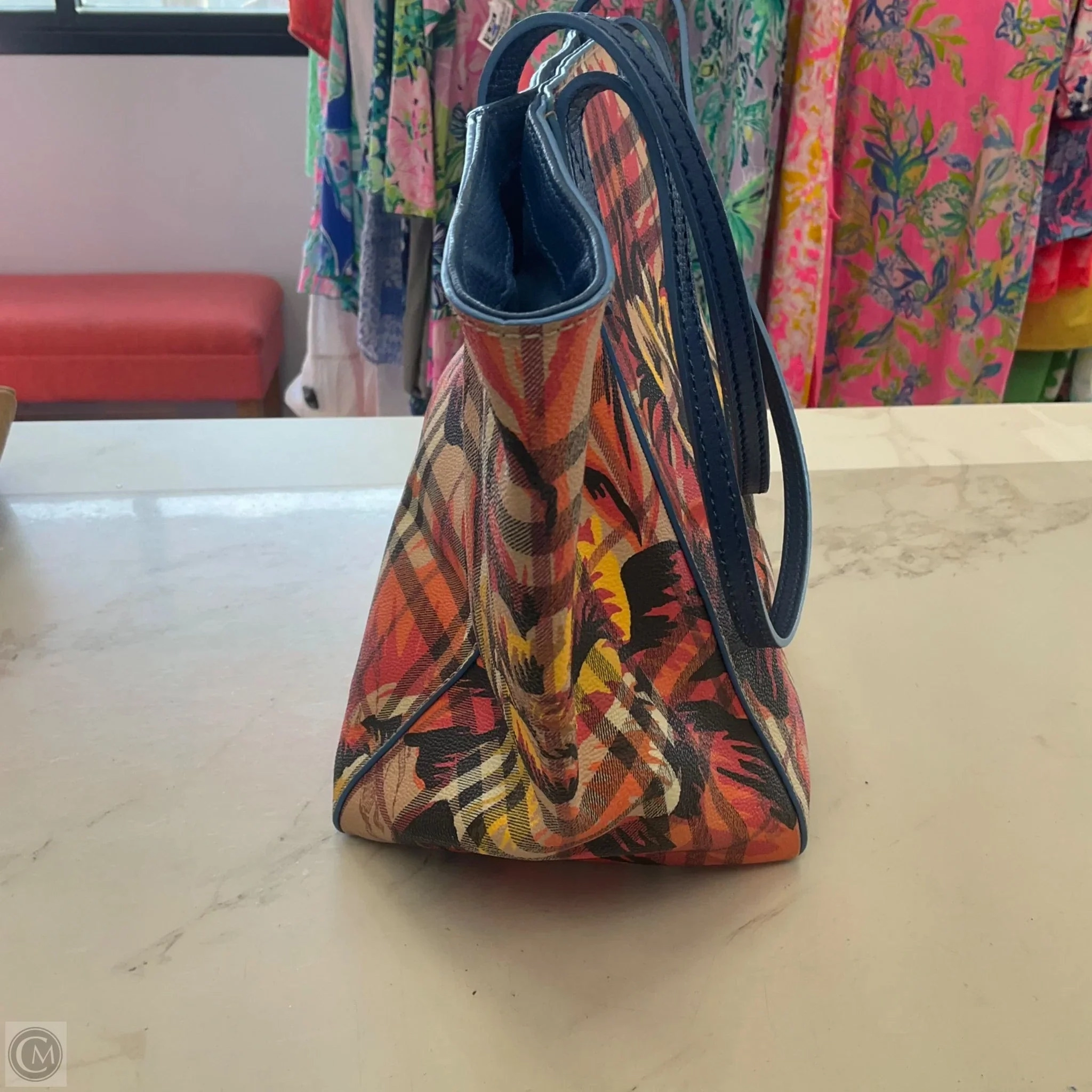 Tote Luxury Designer By Burberry, Size: Medium