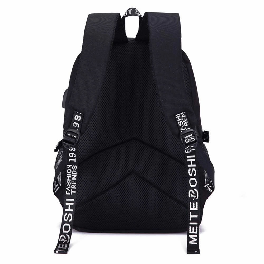 TPS My Hero Academia School Bag Anime Travel Backpack USB Charging Laptop Backpacks Bakugou Katsuki Cosplay Bags Rugzak (d)