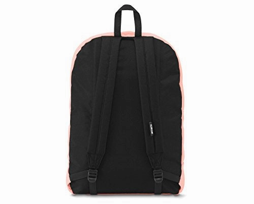 Trans By Jansport Over 17.5" Backpack - Butterfly Print - Coral/Black - Laptop Sleeve