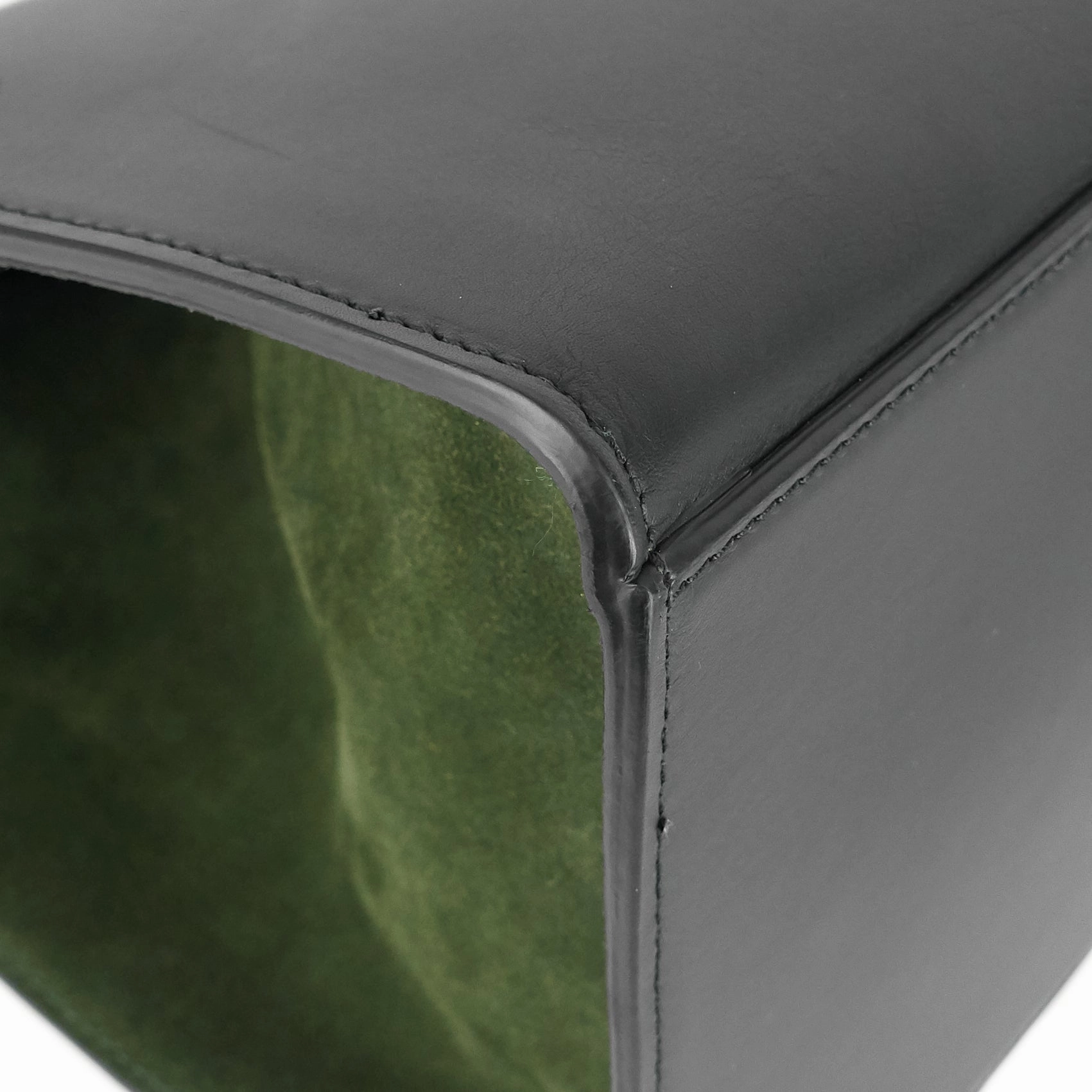 Trapeze Calfskin Leather and Suede Bag