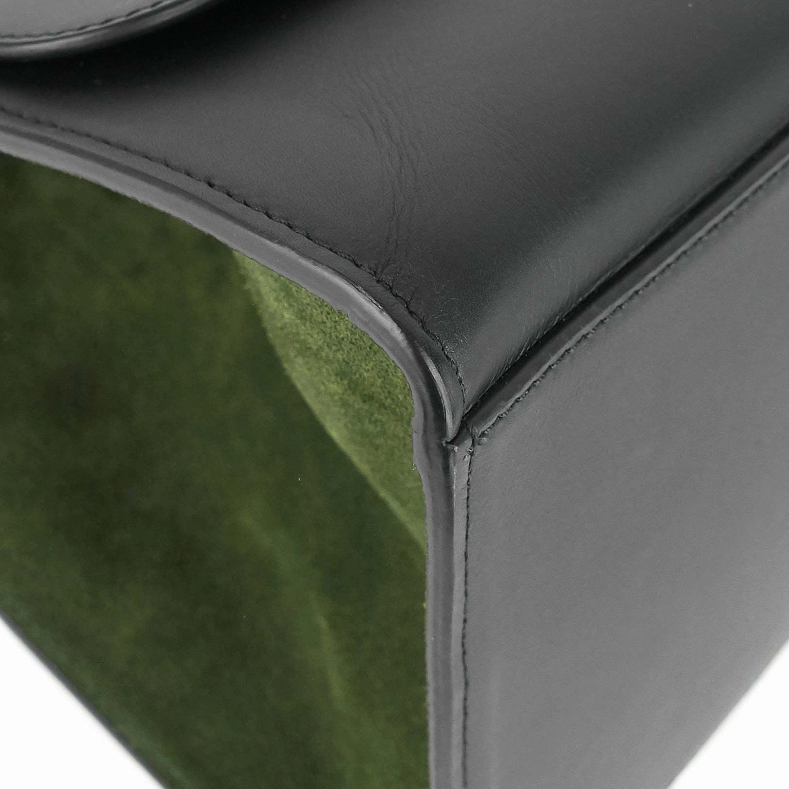 Trapeze Calfskin Leather and Suede Bag