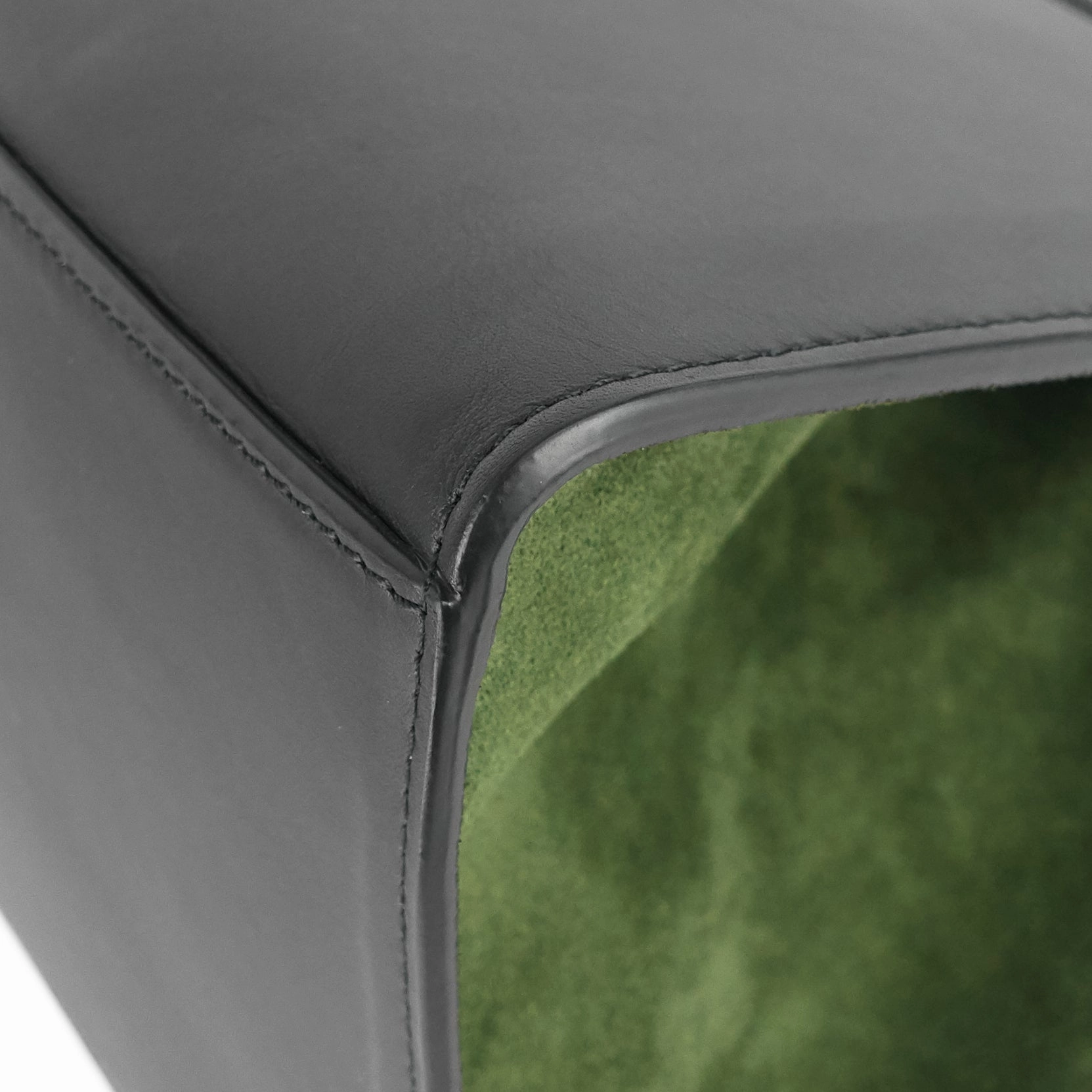 Trapeze Calfskin Leather and Suede Bag
