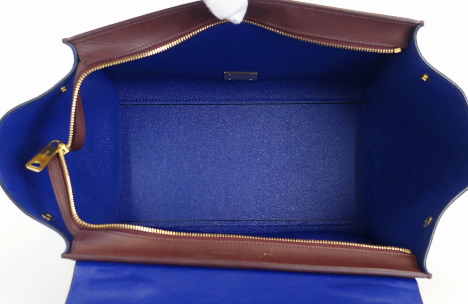 Trapeze Medium Calf Leather and Suede Bicolour Bag