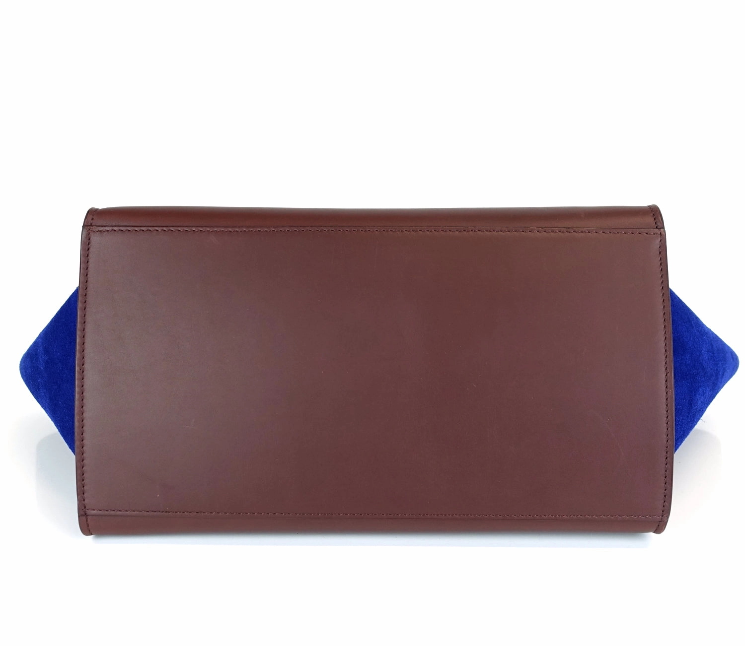 Trapeze Medium Calf Leather and Suede Bicolour Bag