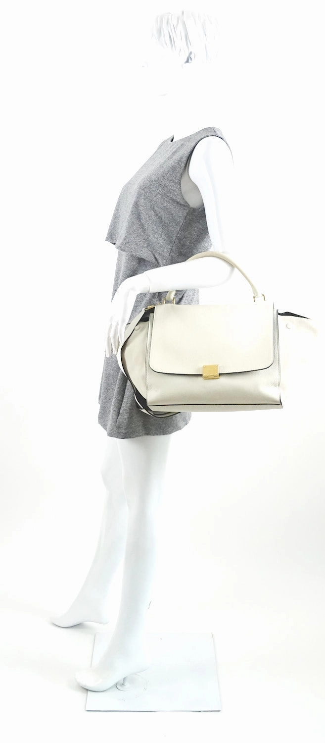 Trapeze Suede and Calf Leather Bag