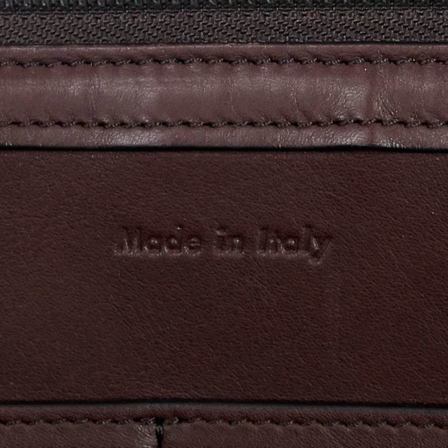 Tri-Fold Medium Calf Leather Bag
