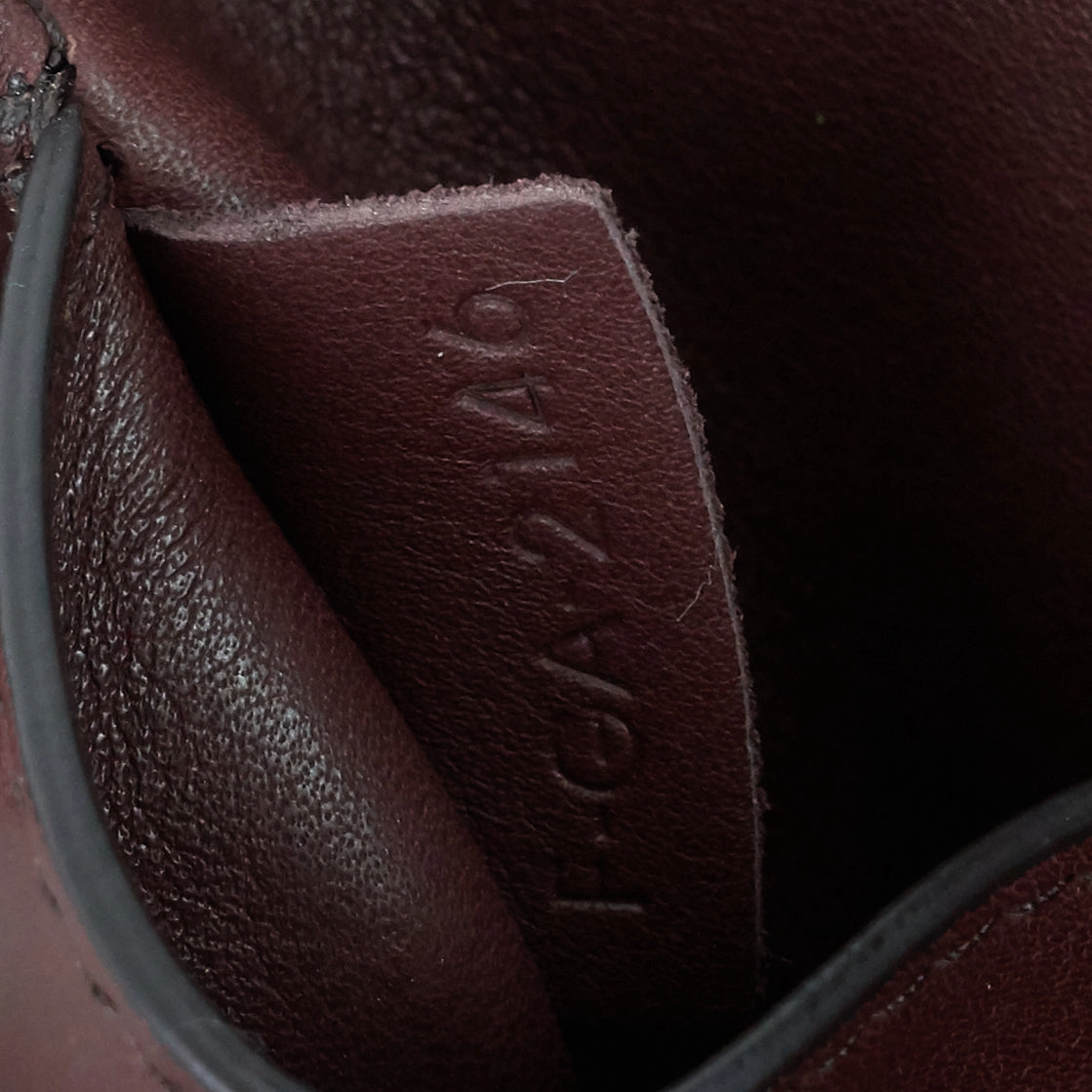 Tri-Fold Medium Calf Leather Bag