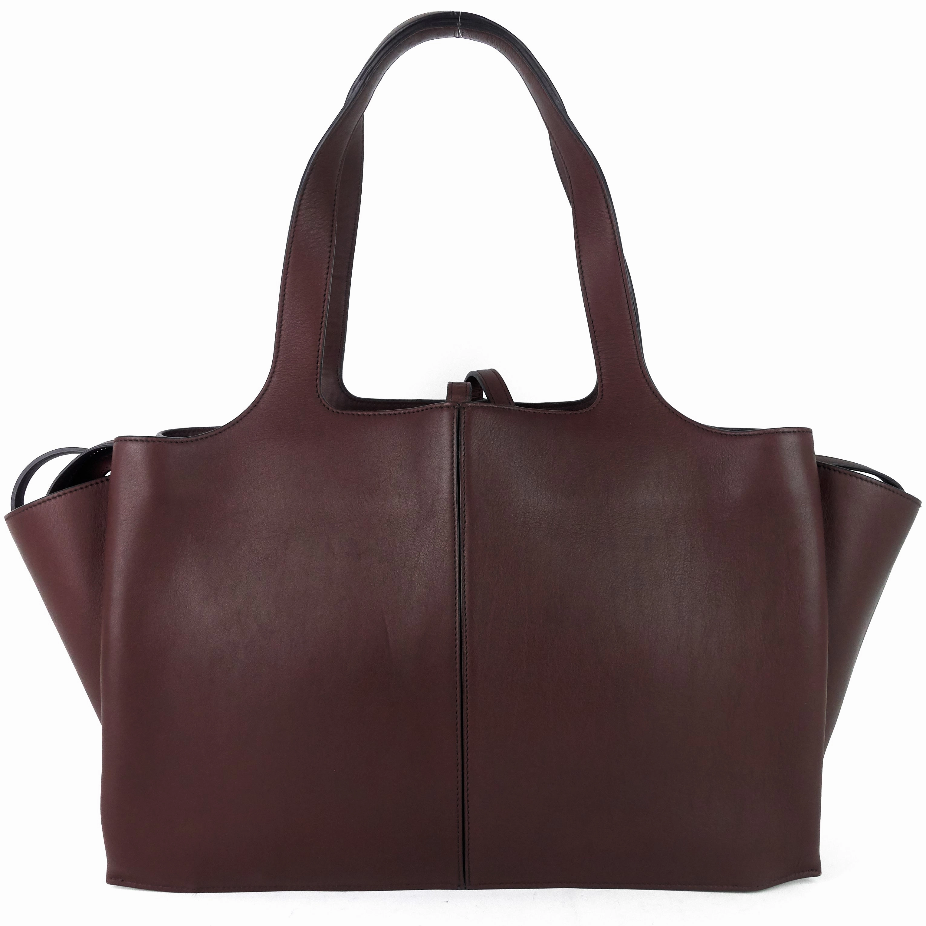 Tri-Fold Medium Calf Leather Bag