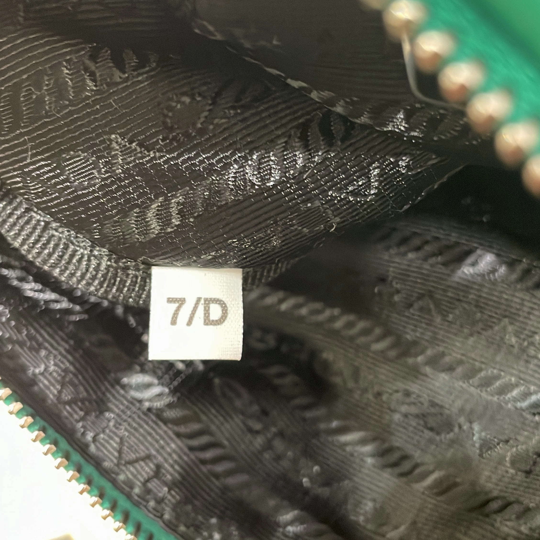 Triangle Logo Zip Crossbody Bag Leather Small