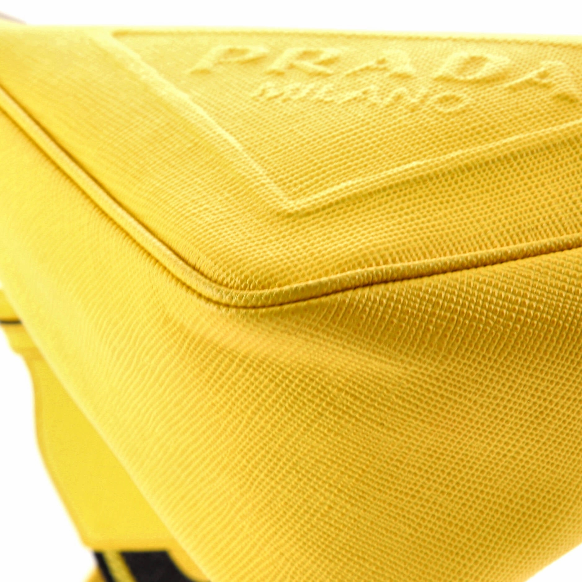 Triangle Logo Zip Crossbody Bag Saffiano Leather Small