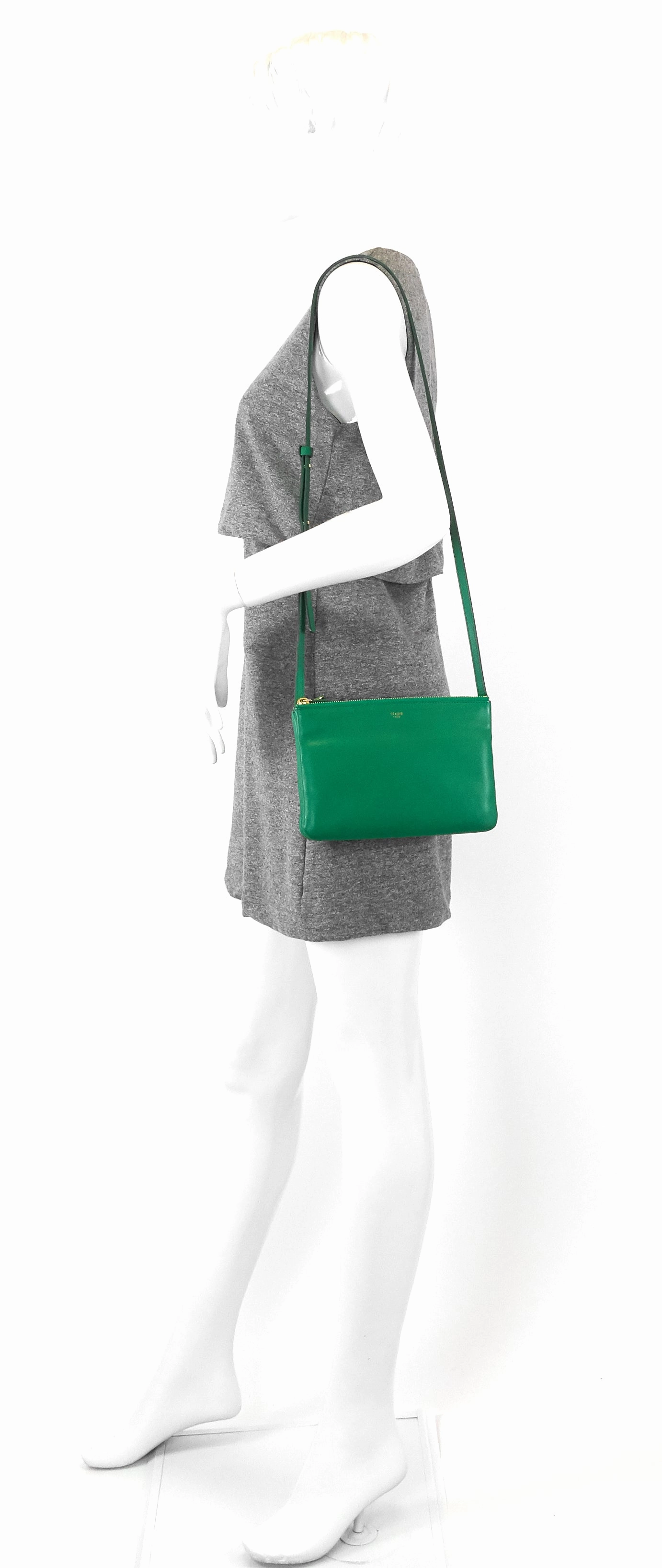 Trio Small Lambskin Leather Crossbody Bag