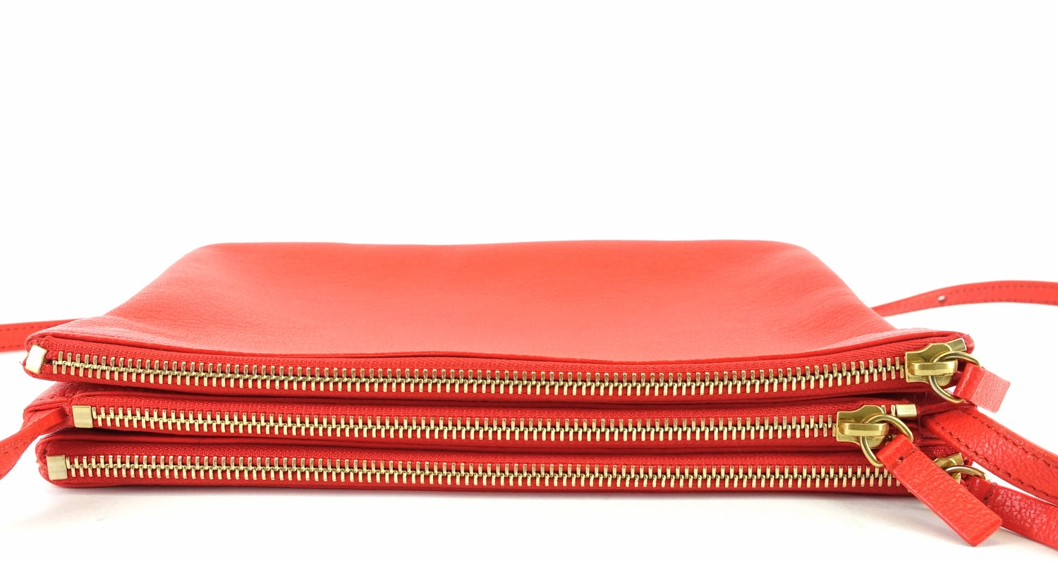 Trio Smooth Lambskin Leather Bag