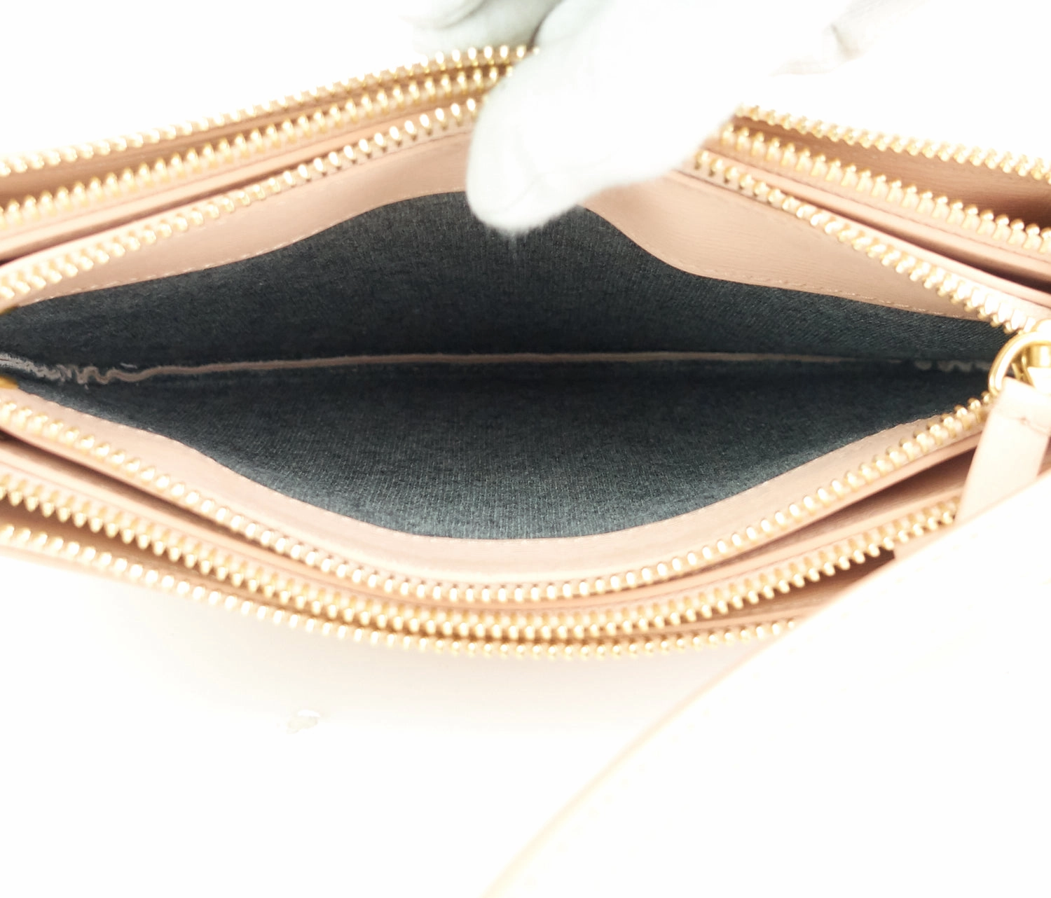 Trio Smooth Lambskin Leather Bag