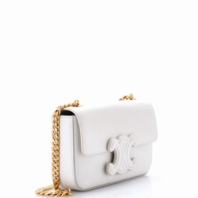 Triomphe Chain Shoulder Bag Leather Small
