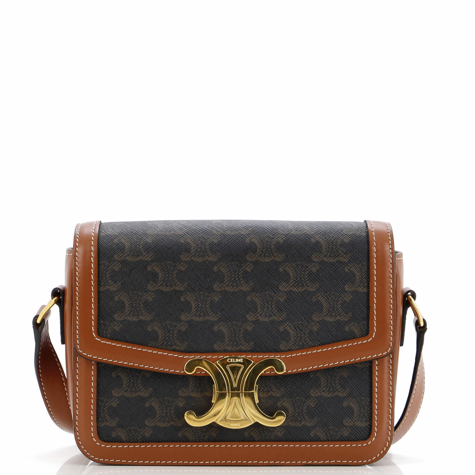 Triomphe Shoulder Bag Triomphe Coated Canvas Teen