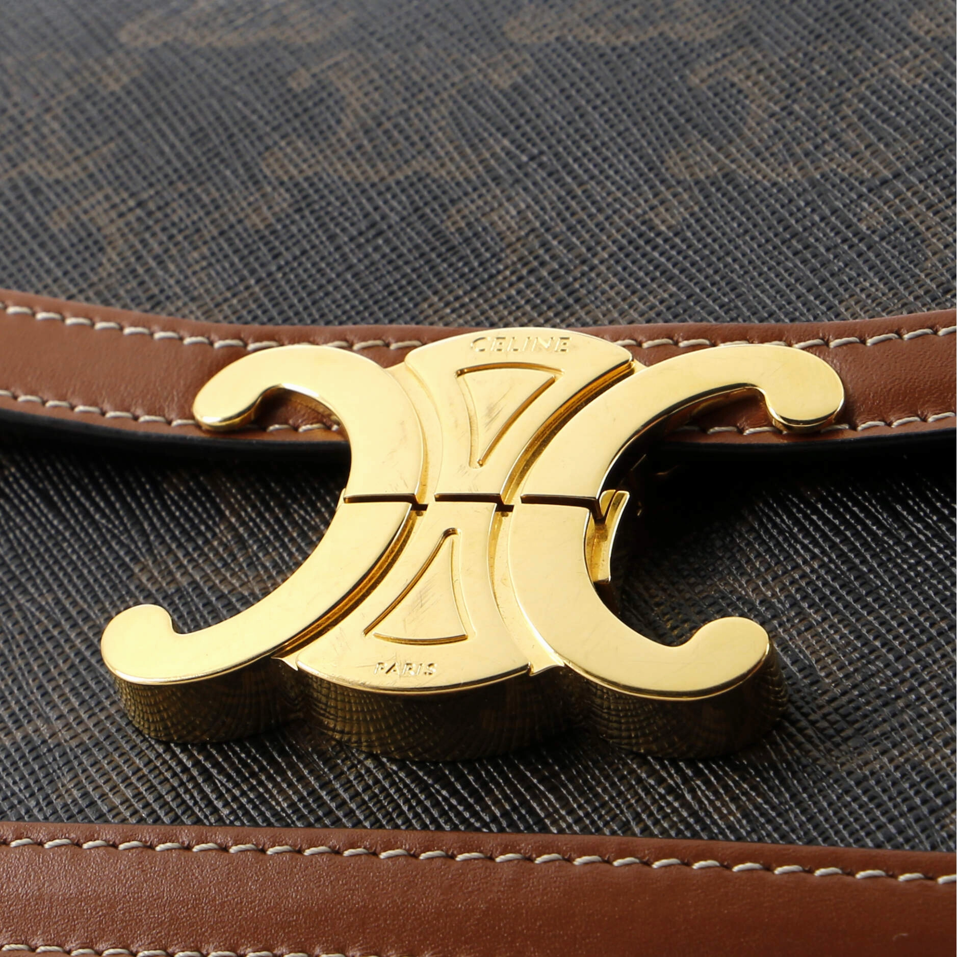 Triomphe Shoulder Bag Triomphe Coated Canvas Teen