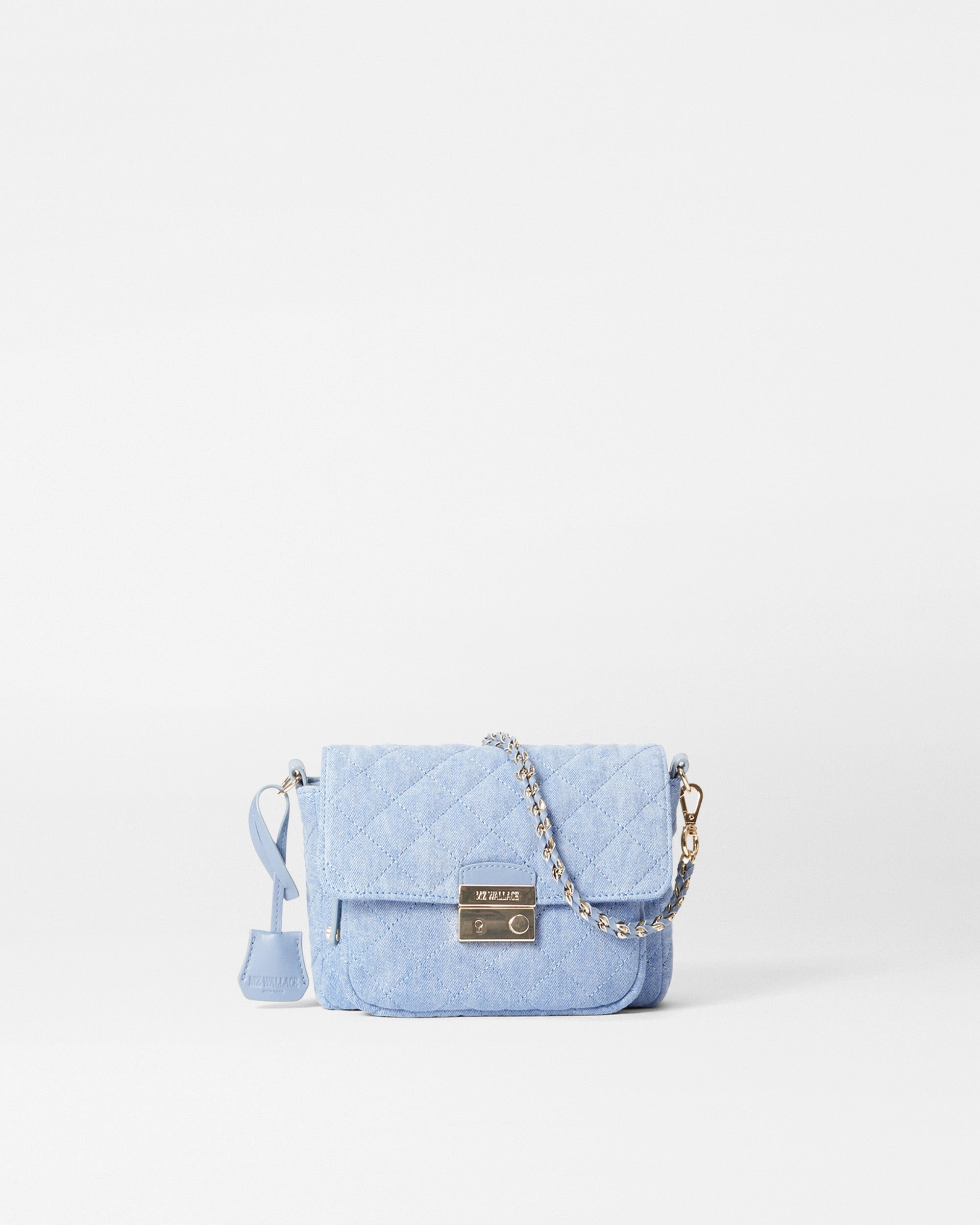 True Light Denim Small Crosby Lock Crossbody