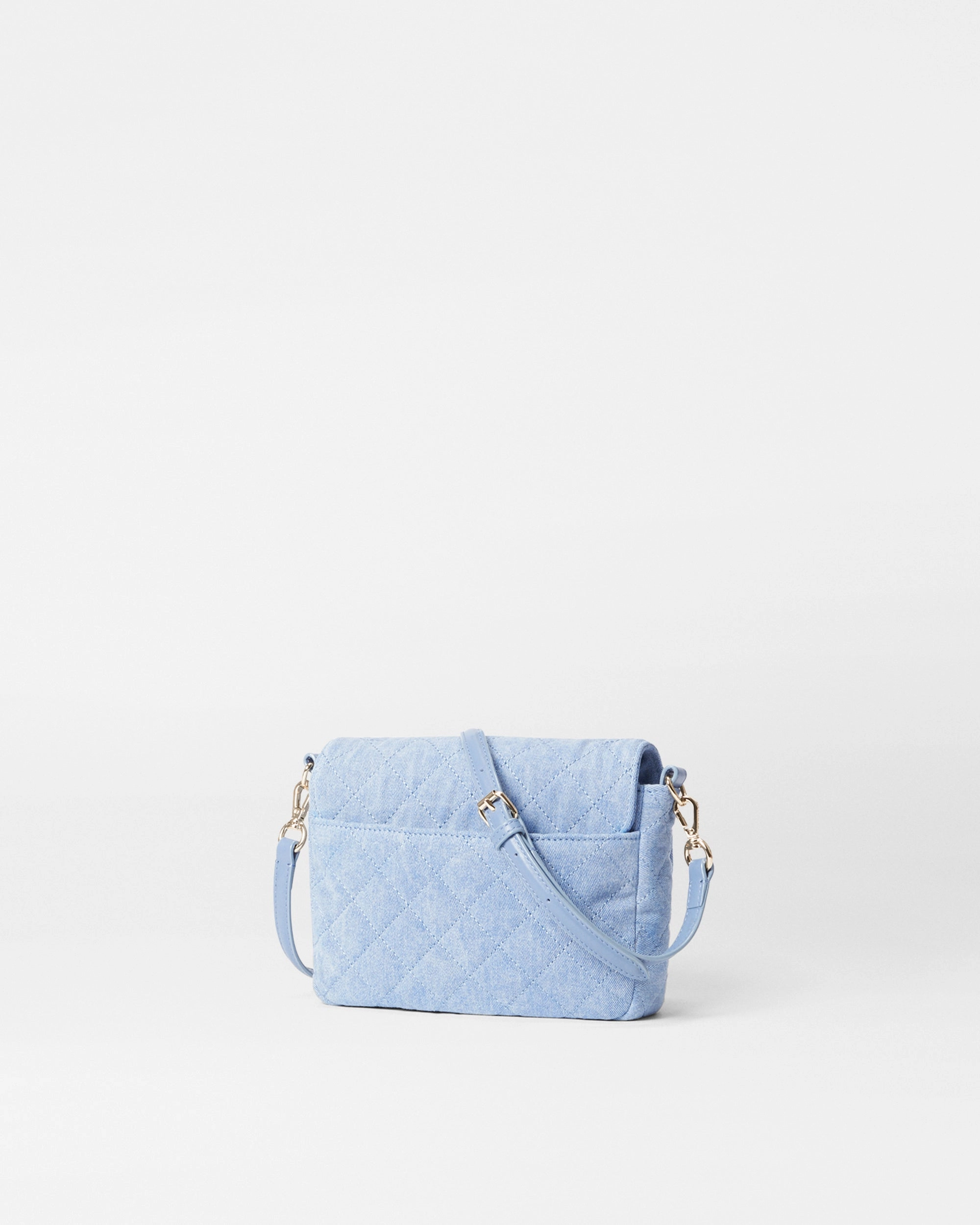 True Light Denim Small Crosby Lock Crossbody