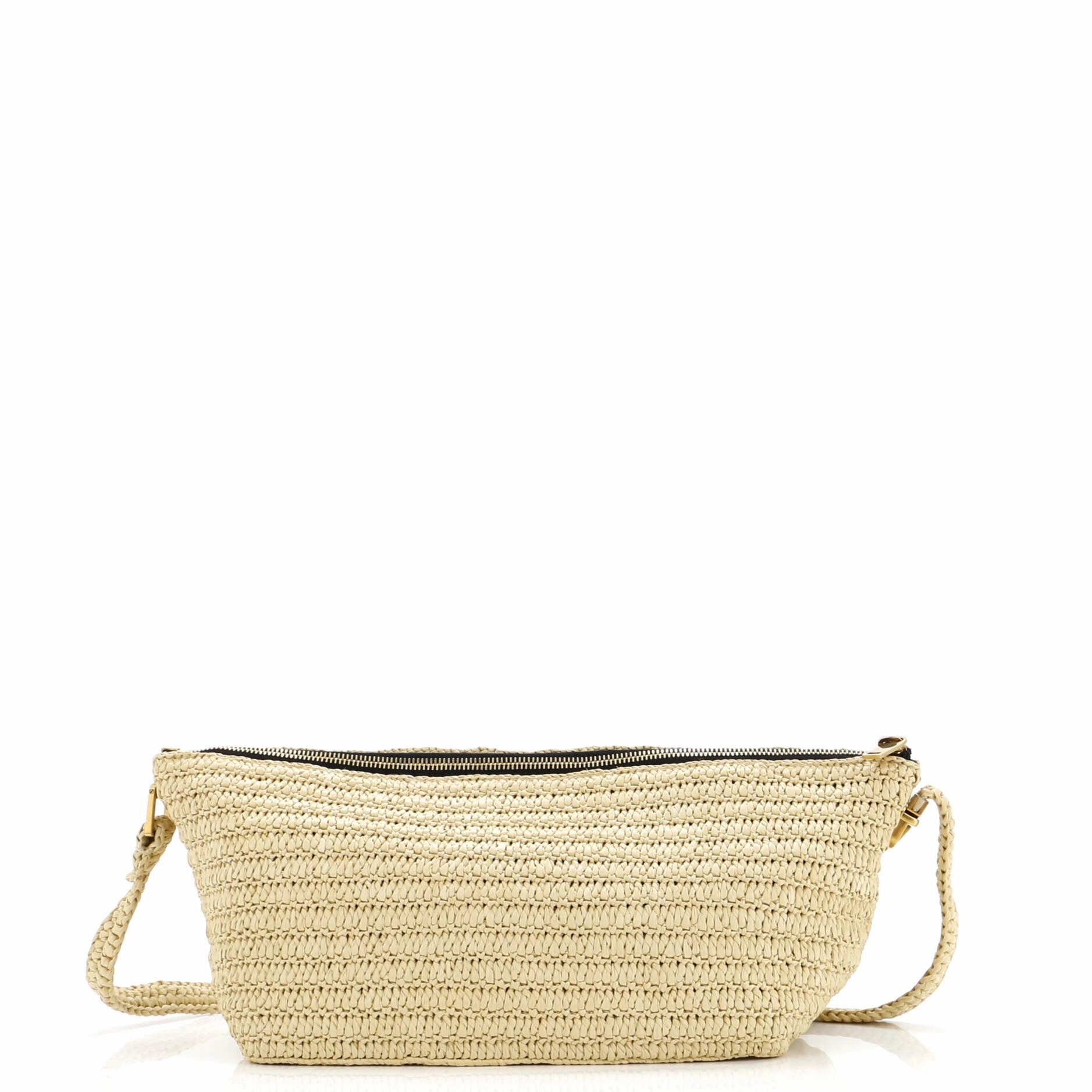 Tuc Logo Crossbody Bag Woven Raffia