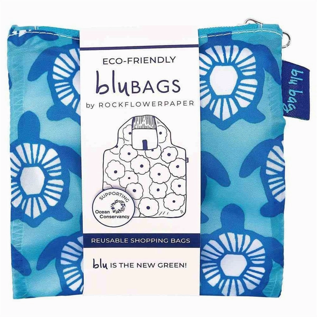 Turtles blu Reusable Shopping Bag-Machine washable