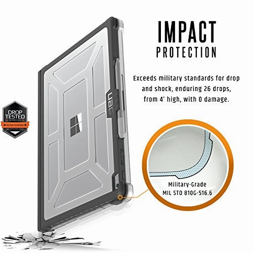 Uag Surface Book With Performance Base Feather-Light Rugged [Ice] Military Drop Tested Laptop Case