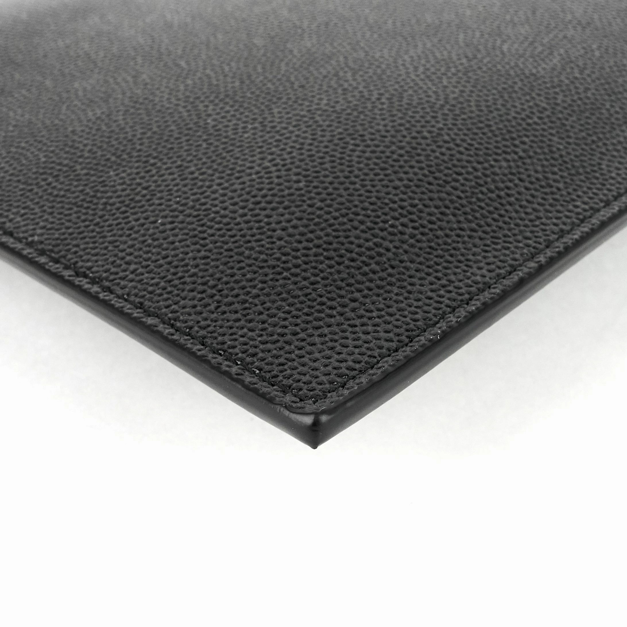 Uptown Grain de Poudre Leather Clutch Bag