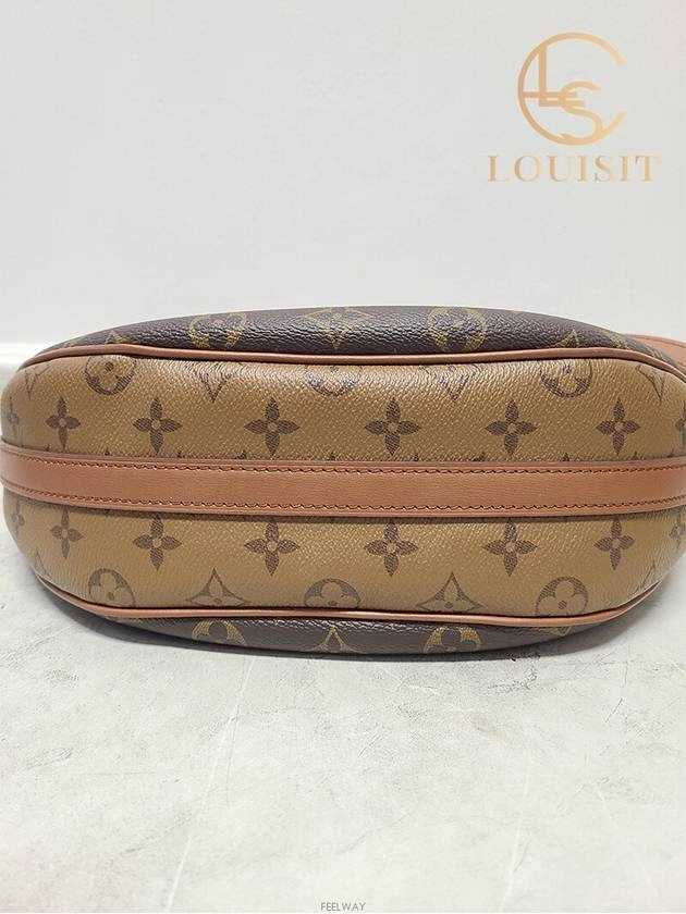 Used luxury goods Lewis It Loop Hobo Monogram Canvas Shoulder Cross Bag