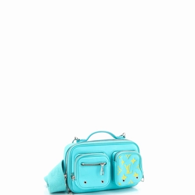 Utility Crossbody Bag Calfskin with Embossed Monogram Detail