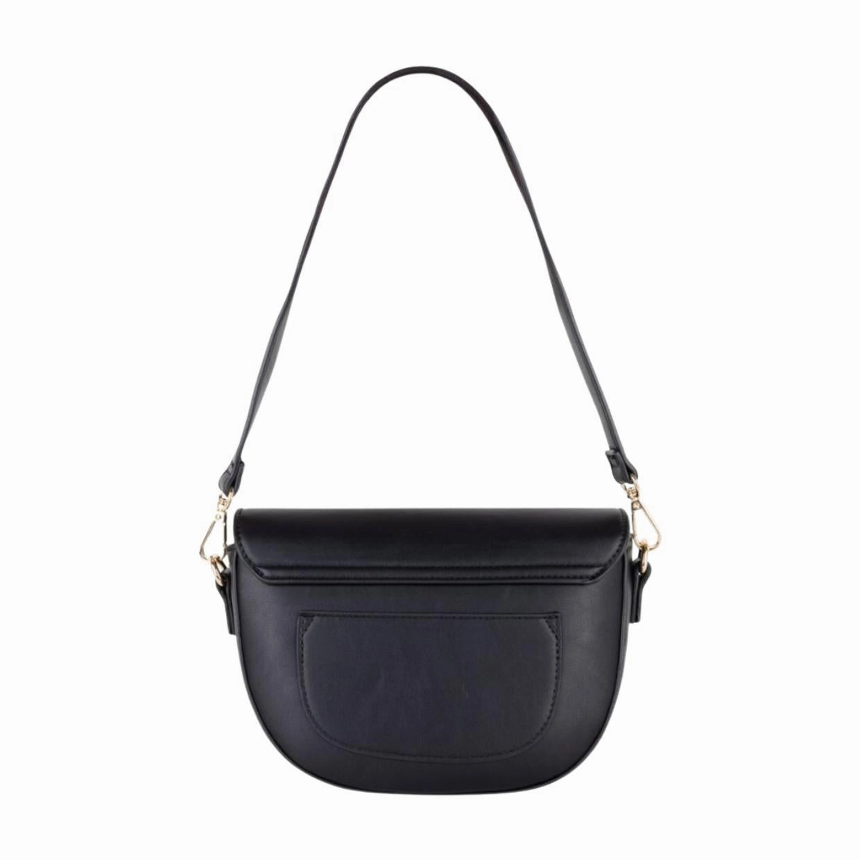 Valentino Bags Piper Black Flap Crossbody Bag